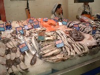 Fish counter Antequera supermarket